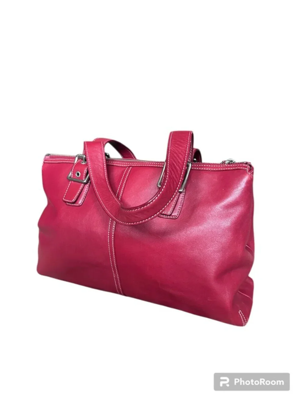 Coach Vintage Red 9554 Leather Shoulder Bag